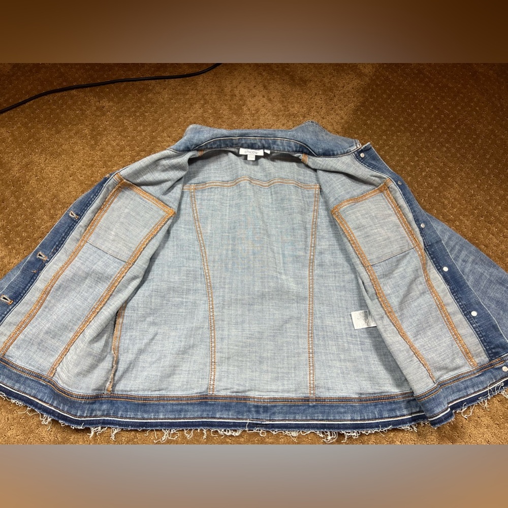 Chico’s women jean jacket - Picture 11 of 13